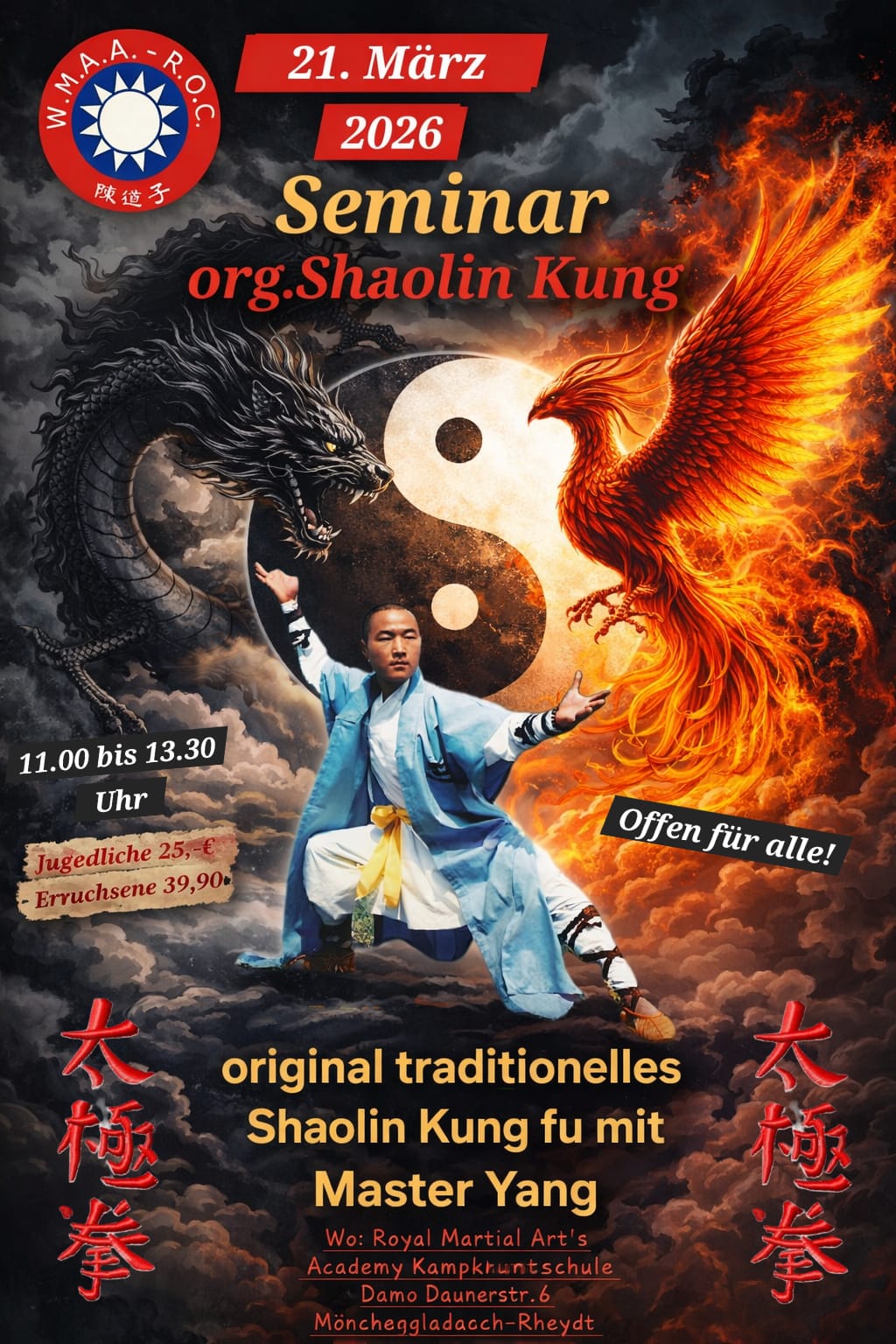 Shaolin Kung-Fu mit Master Yang